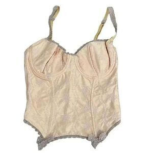 2 for $30 Knickerbox Peach Soft Lace Floral Festival Gypsy SZ 75C EU # 1113